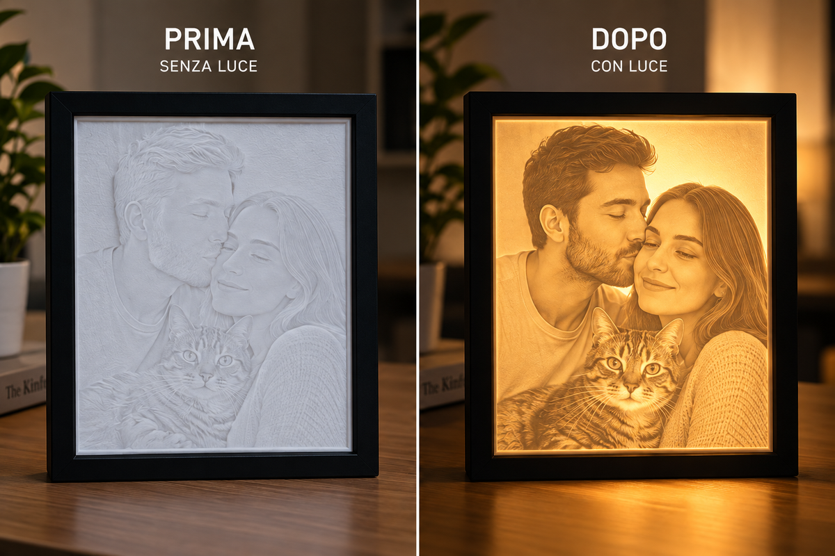 Lampada Lumoria — La tua fotografia prende luce